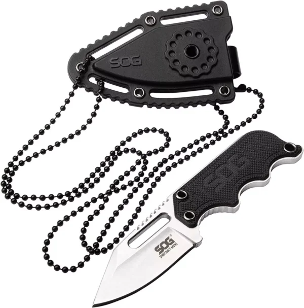 SOG Instinct Mini Small Fixed Blade Knife- 8.75 Inch x 1 Inch x 4 Inch Full Tang
