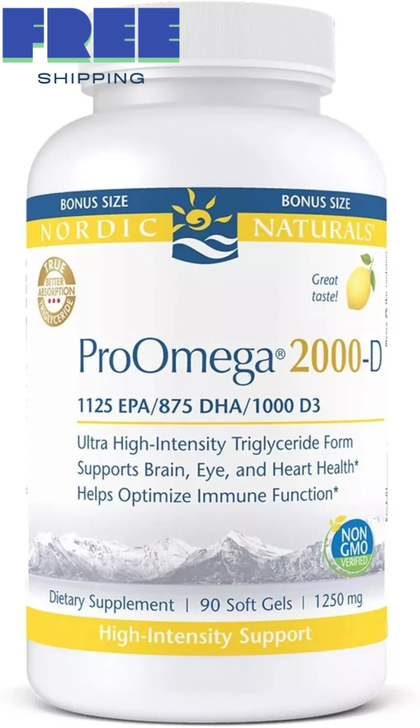 Nordic Naturals ProOmega 2000 - Extra Omegas for Heart and Brain Health, 90 Ct.