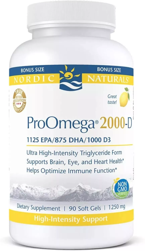 Nordic Naturals ProOmega 2000 - Extra Omegas for Heart and Brain Health, 90 Ct.