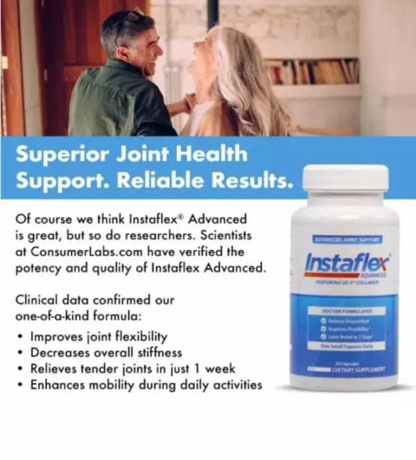 Instaflex Advanced Joint Support Doctor Formulated 30 Capsules New Exp 04/2026