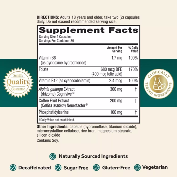 Neuriva Ultra Brain Health Mental Alertness Memory Focus 60 Capsules - EXP 06/25